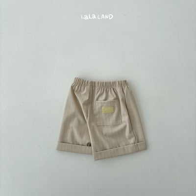 lala land51｜(75-120cm) 2色經典捲邊條紋短褲22