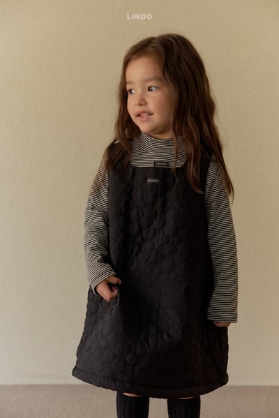 Lindo34｜(80cm-125cm) 高領條紋上衣15