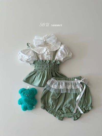 SO.U21｜(6m-4y) 綁帶抓皺套裝11