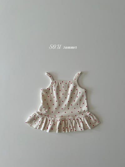 SO.U10｜(6m-4y) 荷葉滾邊波點上衣8