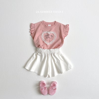 vivid41｜(78cm-125cm) 3款蕾絲愛心荷葉邊上衣16