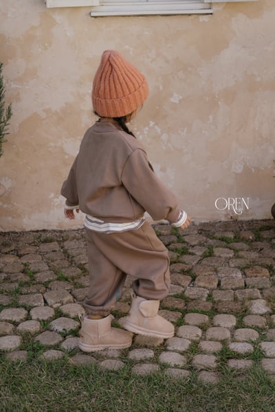 OREN09｜(85-120cm) 插畫內刷毛套裝4