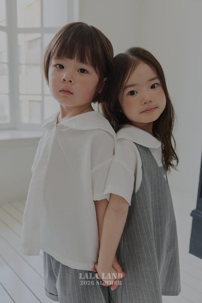 lala land46｜(75-120cm) 2色簡約翻領襯衫10