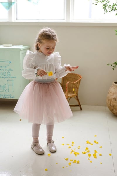 FLO23｜(75-140) 3色薄紗內搭褲裙7