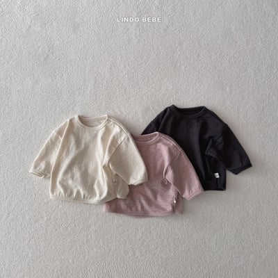 Lindo03｜(3m-18m) 圓領壓紋上衣1
