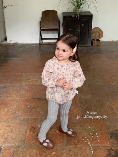 JE569｜(66-120cm) 抓皺碎花公主袖包屁衣/洋裝20