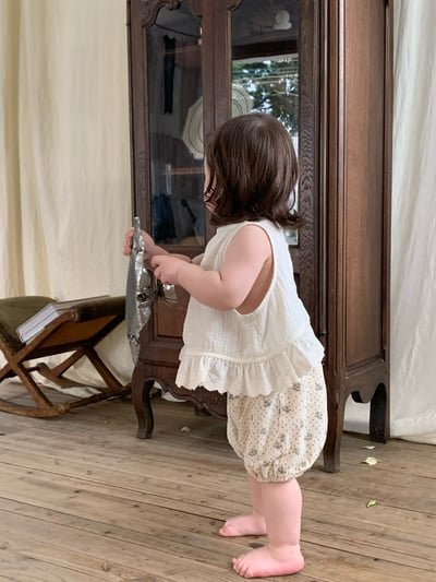 JE39｜(73-100cm) 花邊背心碎花短褲套裝15