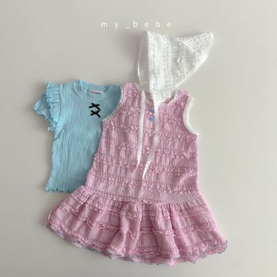 my_bebe19｜(80-120cm) 褶皺無袖洋裝7