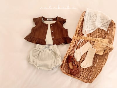 Valubebe 44｜(65-80cm) 編織紋鬆緊短褲7