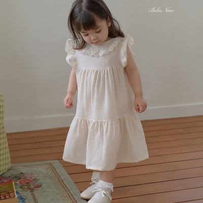 bebe nine42  (65cm-115cm) 2色氣質蕾絲領洋裝13