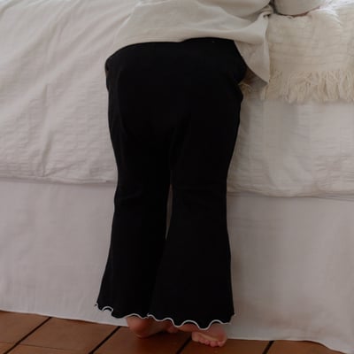 bebe nine18  (65cm-115cm) 2色木耳邊喇叭褲11