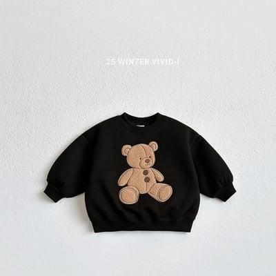 vivid43｜(78cm-125cm) 泰迪熊印花休閒上衣6