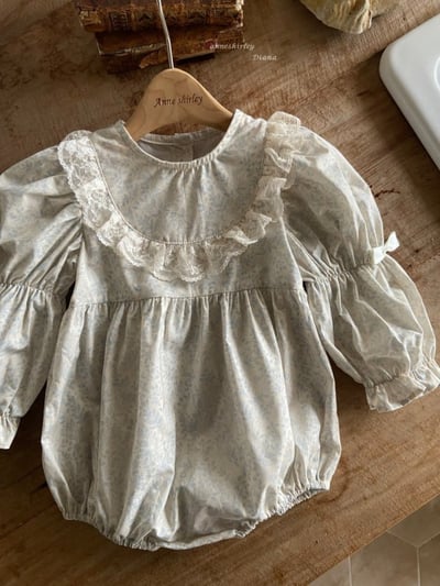 Anne Shirley07｜(3m-22m) 1色蕾絲碎花公主包屁衣12