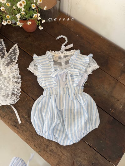 Marron12｜(3m-18m 1y-6y) 甜美吊帶綁結裝8