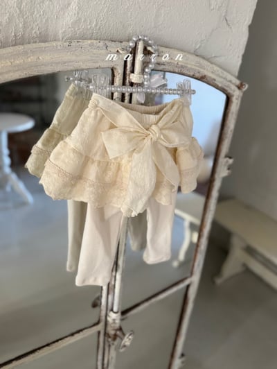 Marron16｜(1y-6y) 蛋糕格紋/蕾絲內搭褲裙4