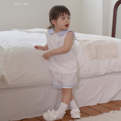 bebe nine13  (65cm-115cm) 2色翻領無袖套裝7