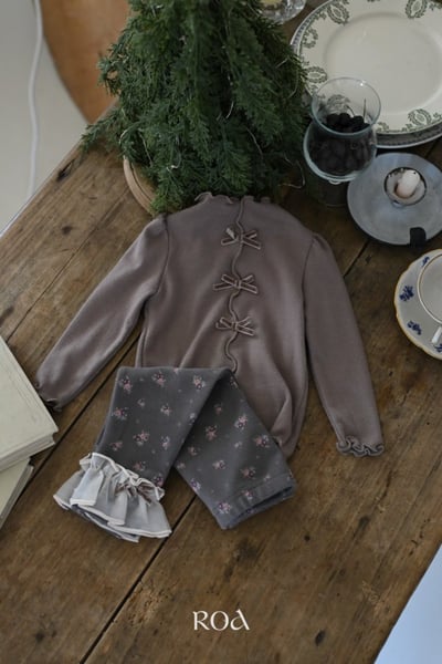 ROA39｜(6m-18m) 3色蝴蝶結緞帶捲邊上衣17