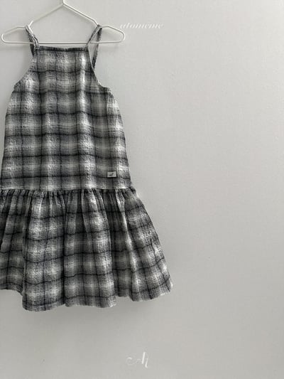 Atomeme12｜(70-110) 格紋棉麻洋裝14