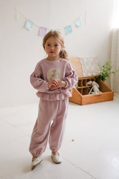 FLO45｜(75-140) 2色滾邊蕾絲縮口褲6