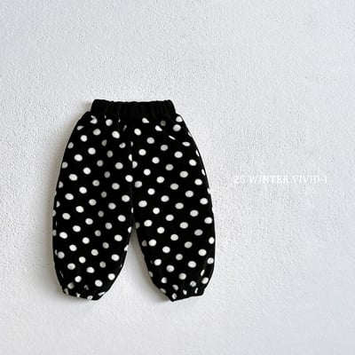 vivid01｜(78cm-125cm) 磨毛印花縮口褲4