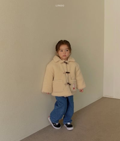 Lindo73｜(80cm-125cm) 牛角扣厚刷毛外套9