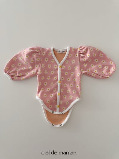 Cieldemaman｜(3-15m) 春天花朵包屁衣14
