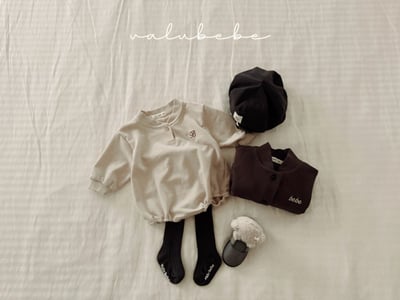 Valubebe32｜(65-80) B英字包屁衣16