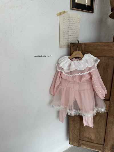 Bloom.b51｜(0m-7y) 蕾絲領印花上衣9