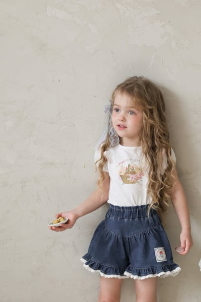 FLO12｜(75-140) 兔兔公主袖上衣14