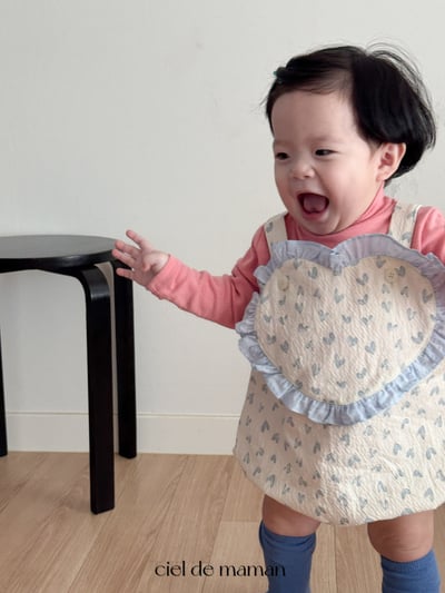 Cieldemaman｜(3-15m) 甜蜜愛心包屁衣20