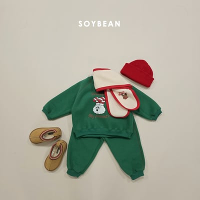 Soybean70｜(75cm-118cm) 雪兔印花休閒套裝9