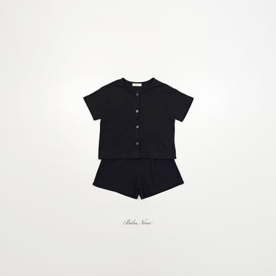 bebe nine26  (65cm-115cm) 2色鈕釦開衫套裝3