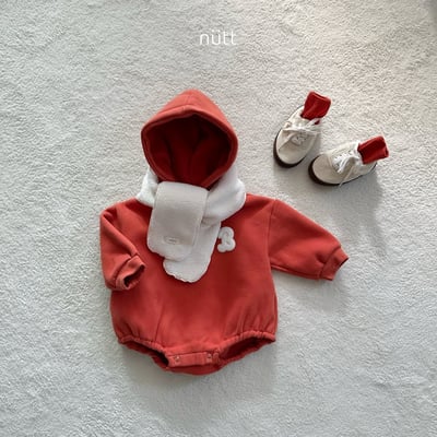 Nutt08｜(3m-16m) 簡約連帽包屁衣含圍巾21