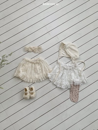 Bebe holic46｜(3m-18m) 法式層次蕾絲裙8