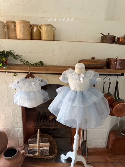 Marron04｜(3m-18m 1y-6y) 氣質蕾絲公主裙裝8
