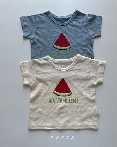 AOSTA14｜(6m-5y) 2款清涼西瓜印圖上衣1