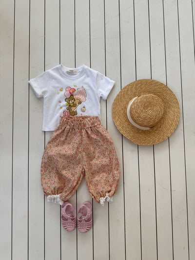 LePetitmot11｜(80-125cm) 花朵阿拉丁蕾絲褲5