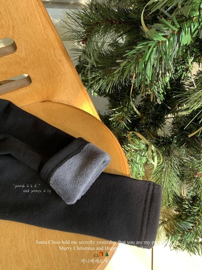 JE 422｜(80-110cm)  黑素色打底褲（含襪套）3