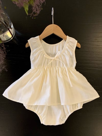 JE50｜(66-100cm) 無印花邊包屁衣/套裝22