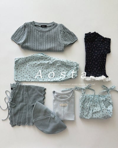 AOSTA32｜(1y-5y) 3款針織鏤空紋上衣14
