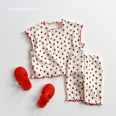 vivid82｜(78cm-125cm) 3款草莓圓點木耳邊打底褲7