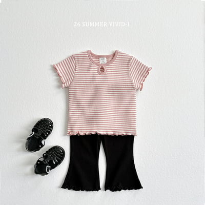 vivid97｜(78cm-125cm) 3款簡約素色喇叭七分褲8