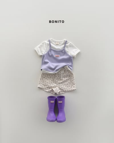 Bonito51｜(75cm-125cm) 5色羅紋疊層細肩背心10