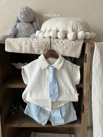 thelala37｜ (70-115-mom) 壓花親子襯衫9