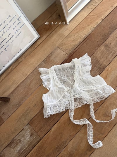 Marron49｜(3m-6y) 法式蕾絲背心9