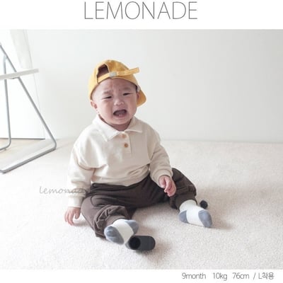 LEMONADE51｜(55cm-85cm) 2色有領素面上衣8