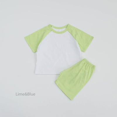 LIME&BLUE15｜(80-118cm)  糖果拼色運動服8