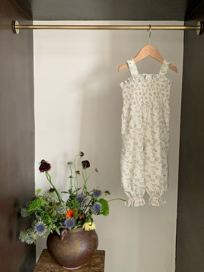 JE51｜(73-120cm) 碎花吊帶連身褲25