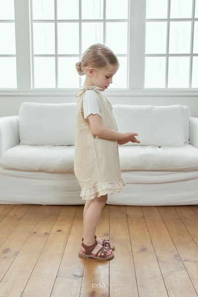 ROA14｜(6m-18m) 2色蕾絲滾邊無袖連身褲16