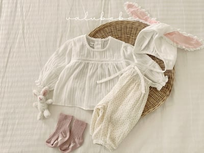 Valubebe67｜(65-90) 棉麻印花縮口褲13